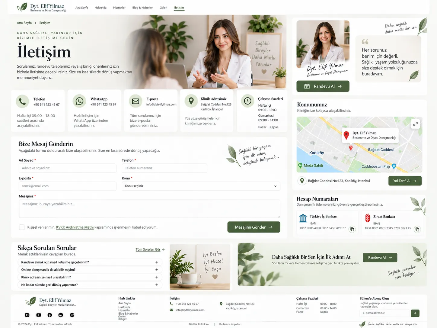 Diyetisyen Web Sitesi - ekran 4