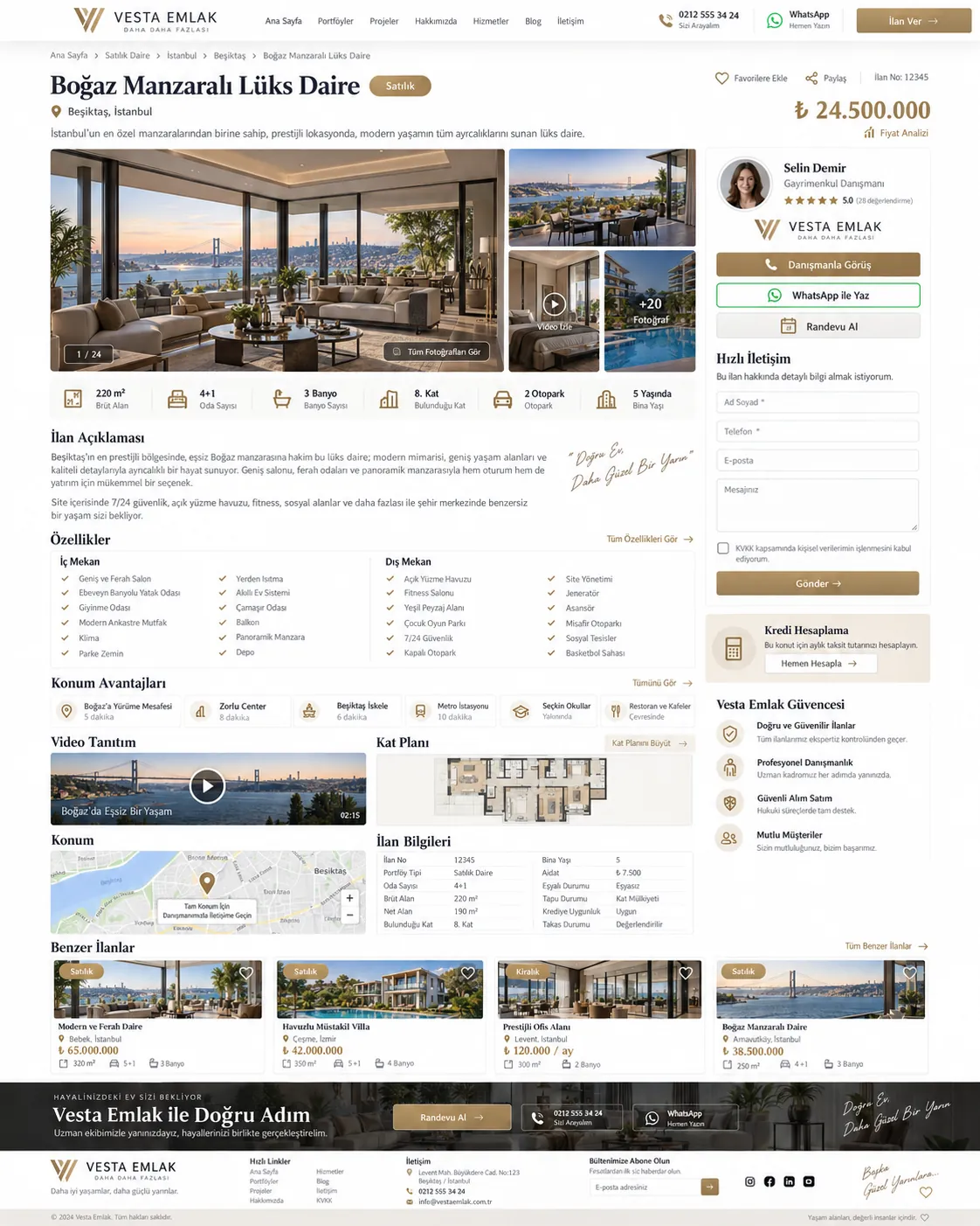 Emlak Danışmanlığı Web Sitesi - ekran 7