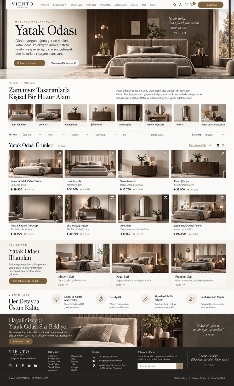 Mobilya Web Sitesi - ekran 4