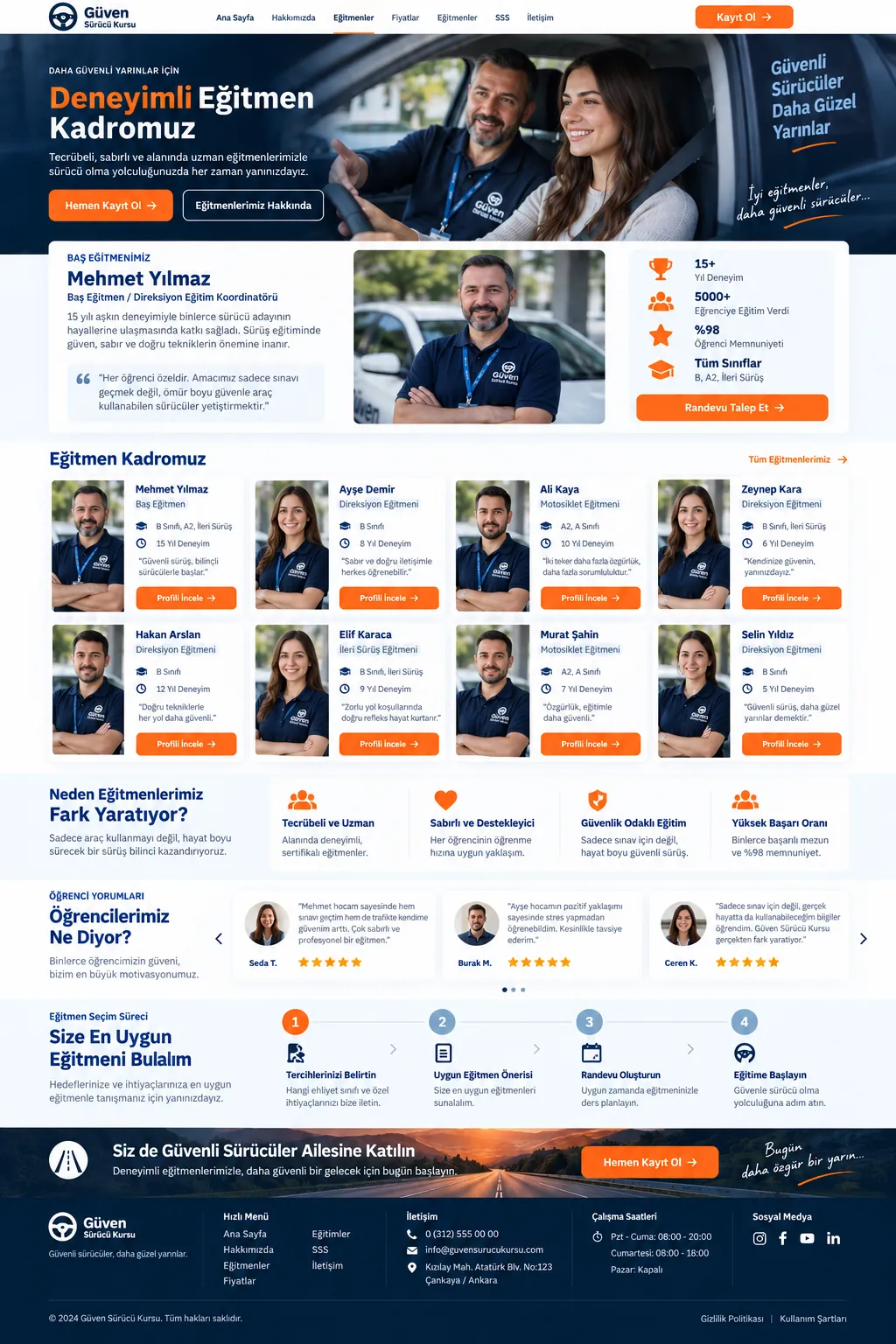 Sürücü Kursu Web Sitesi - ekran 2