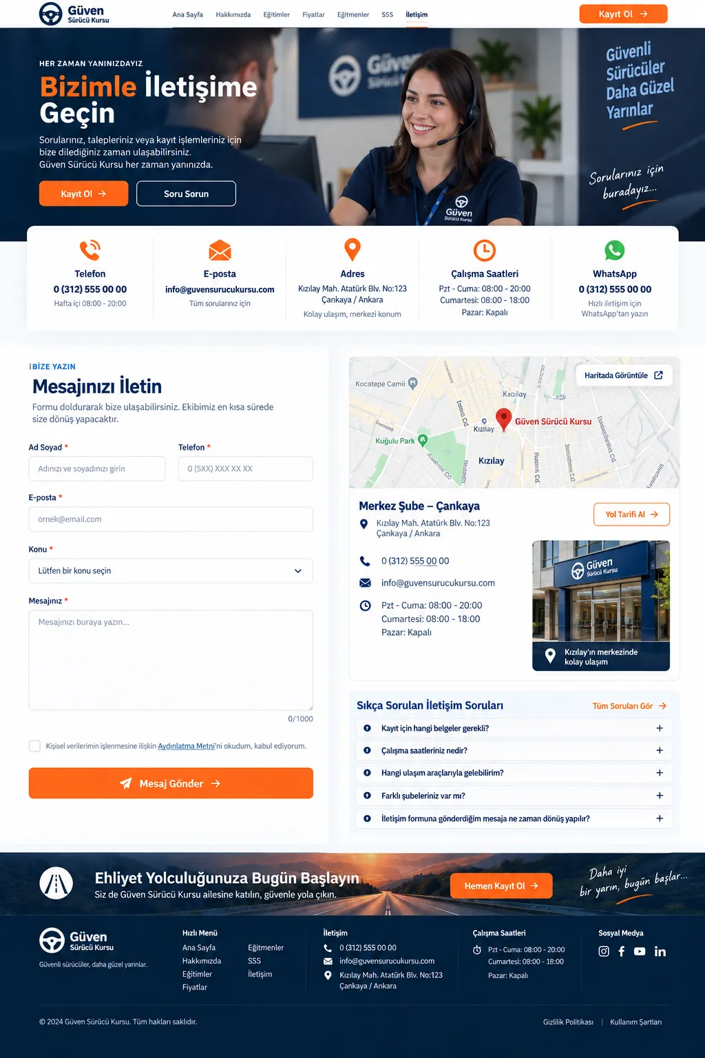 Sürücü Kursu Web Sitesi - ekran 5