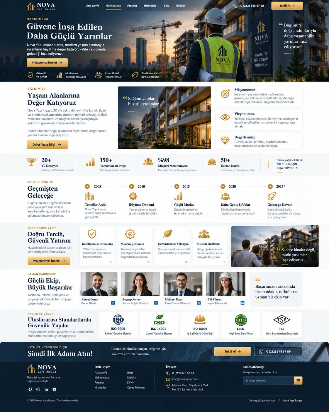 Yapı & İnşaat Web Sitesi - ekran 2